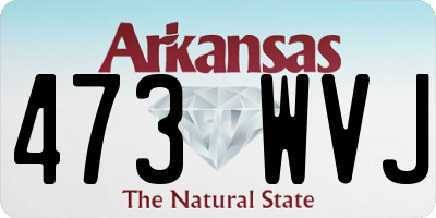 AR license plate 473WVJ
