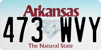 AR license plate 473WVY