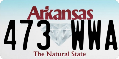 AR license plate 473WWA