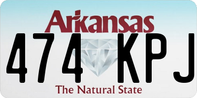 AR license plate 474KPJ