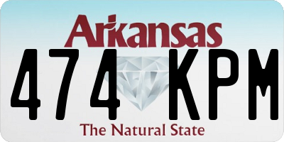 AR license plate 474KPM