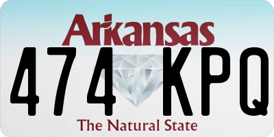 AR license plate 474KPQ