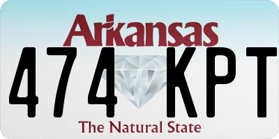 AR license plate 474KPT