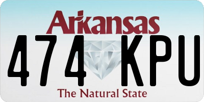 AR license plate 474KPU