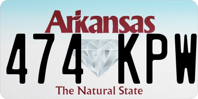 AR license plate 474KPW