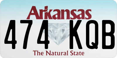 AR license plate 474KQB