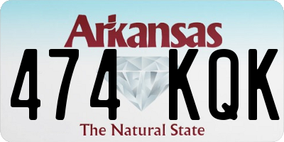 AR license plate 474KQK