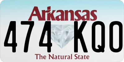 AR license plate 474KQO