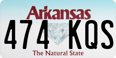 AR license plate 474KQS