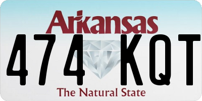 AR license plate 474KQT