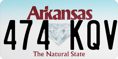 AR license plate 474KQV