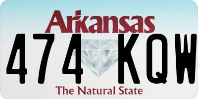 AR license plate 474KQW