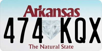 AR license plate 474KQX