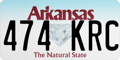AR license plate 474KRC