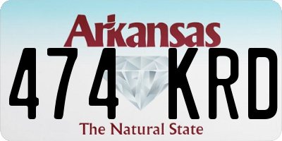 AR license plate 474KRD