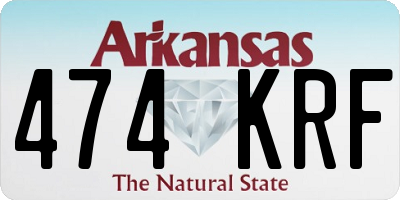 AR license plate 474KRF