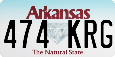 AR license plate 474KRG