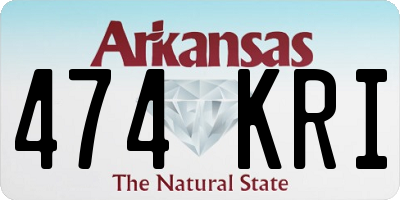 AR license plate 474KRI