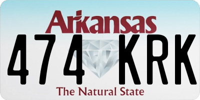 AR license plate 474KRK