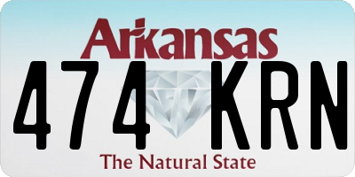 AR license plate 474KRN