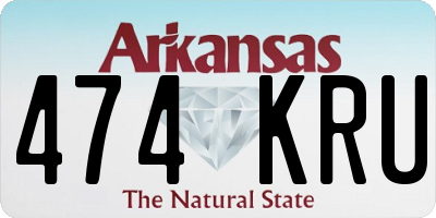 AR license plate 474KRU