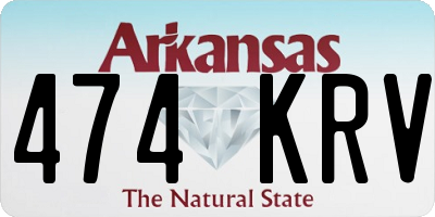 AR license plate 474KRV