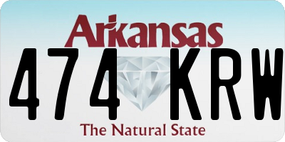 AR license plate 474KRW