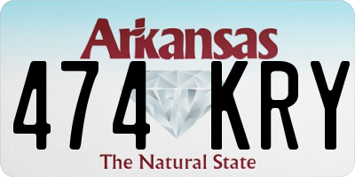 AR license plate 474KRY