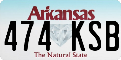 AR license plate 474KSB