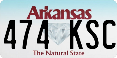 AR license plate 474KSC