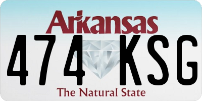 AR license plate 474KSG