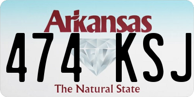 AR license plate 474KSJ