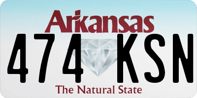 AR license plate 474KSN