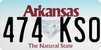 AR license plate 474KSO