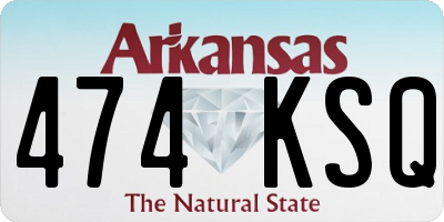 AR license plate 474KSQ