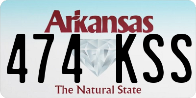 AR license plate 474KSS