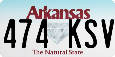AR license plate 474KSV