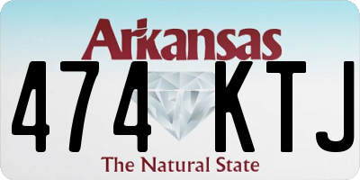 AR license plate 474KTJ