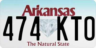 AR license plate 474KTO