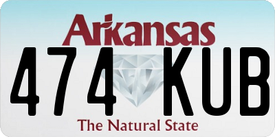 AR license plate 474KUB