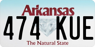 AR license plate 474KUE