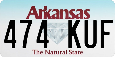 AR license plate 474KUF