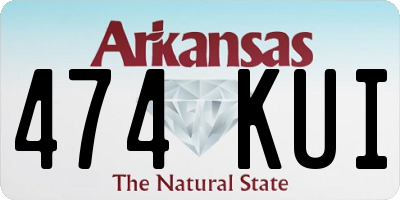 AR license plate 474KUI