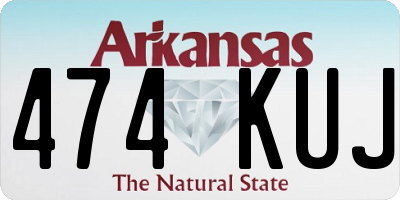 AR license plate 474KUJ