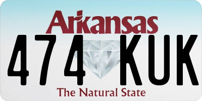 AR license plate 474KUK