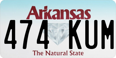 AR license plate 474KUM