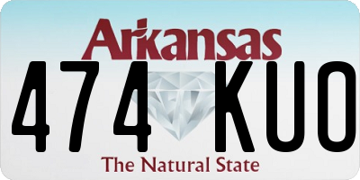 AR license plate 474KUO