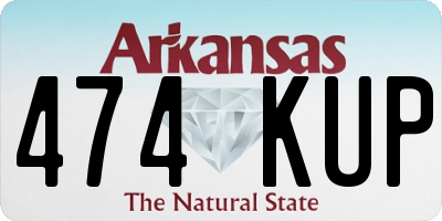 AR license plate 474KUP