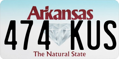 AR license plate 474KUS