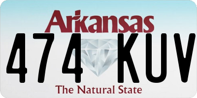 AR license plate 474KUV